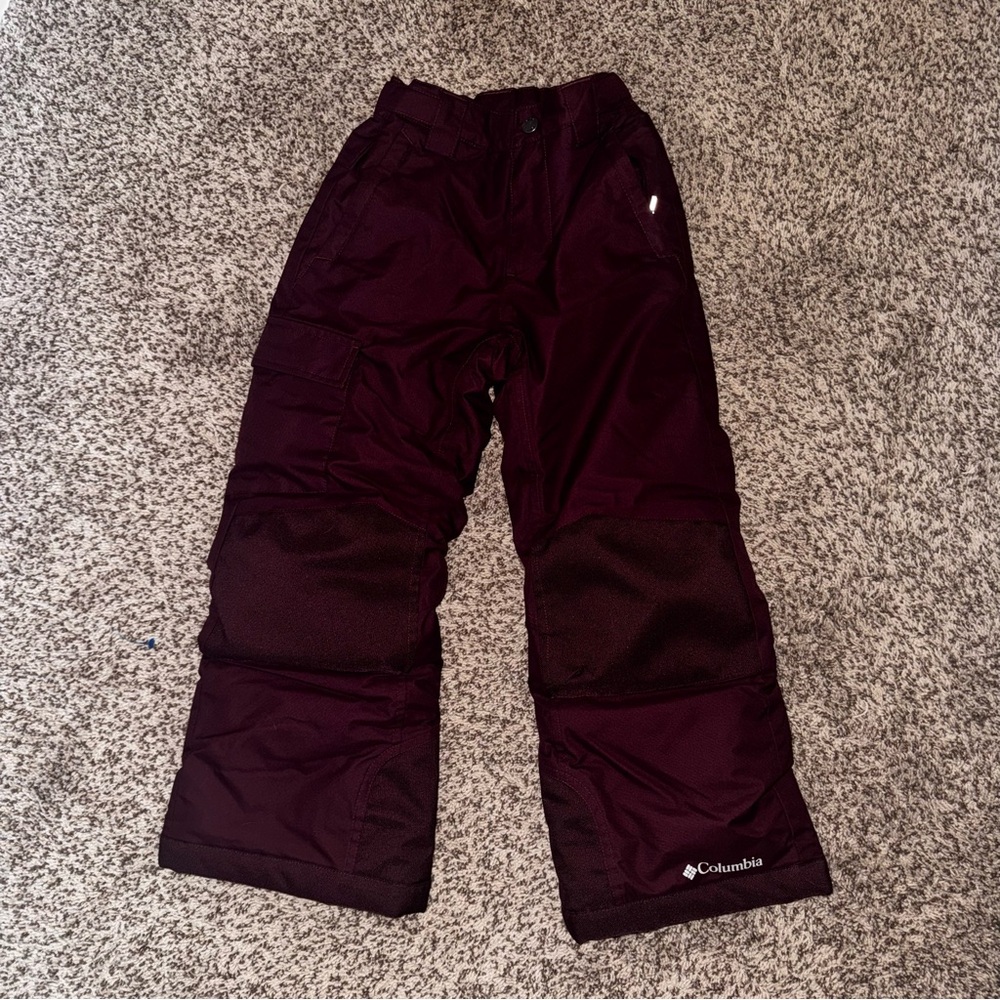 Columbia Bugaboo Kids Dark Red Snow Pants | XS